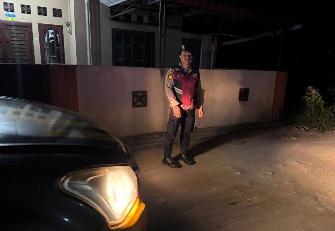  Polres Batu Bara Patroli Rumah Kosong Antisipasi Pencurian Mudik Lebaran
