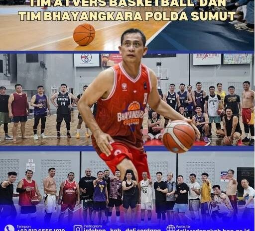  Kepala BNNK Deli Serdang Gaungkan Hidup Sehat Lewat Basket Bersama Komunitas Anti Narkoba