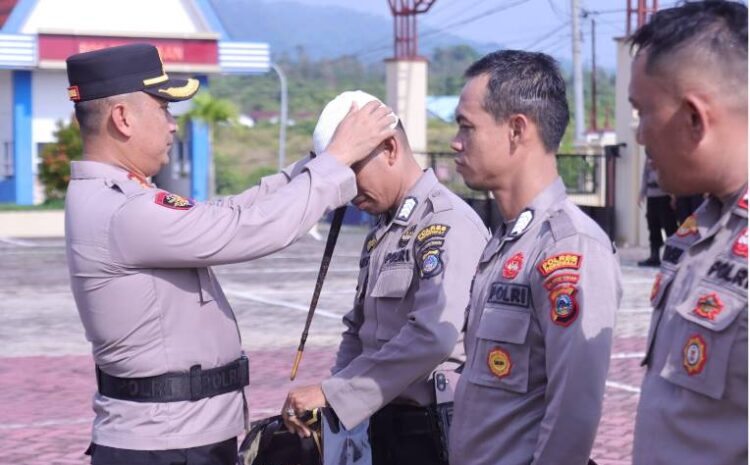  Kapolres Morowali Lepas Personel Iktikaf Sebagai Bentuk Pembinaan Spiritual