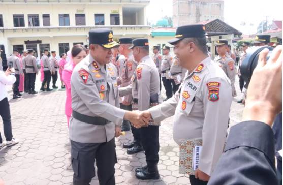  Dipimpin Kapolda Sumut, Polres Pakpak Bharat Mengikuti Upacara Perubahan Nomenklatur di Mapolres Karo