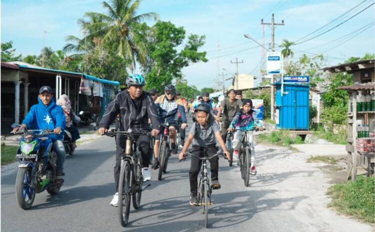  Bersepeda Sambil Meninjau Jalan, Bupati Sergai Dorong ASN Terapkan Gaya Hidup Sehat