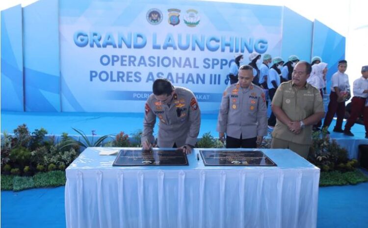  Wakapoldasu Resmikan Operasional SPPG Polres Asahan III dan IV