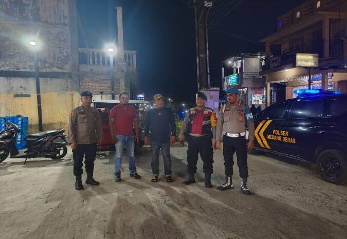  Brigadir Abdul Gafur Pimpin Patroli, Wilayah Medang Deras Kondusif