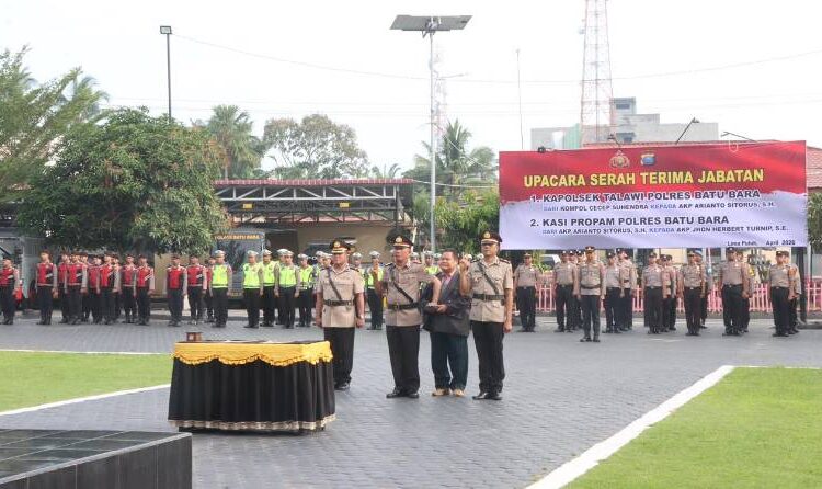  AKP Arianto Sitorus Jabat Kapolsek Talawi Gantikan Kompol Cecep Suhendra
