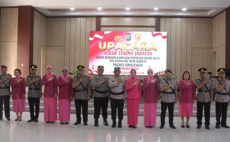  Polres Simalungun Gelar Sertijab Tiga Jabatan Strategis, Kapolres Tegaskan Rotasi adalah Penyegaran Demi Peningkatan Kinerja