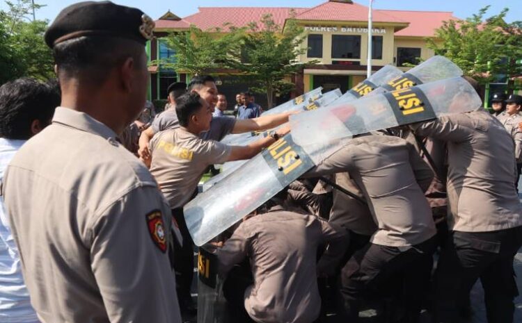  Hadapi Potensi Gangguan, Personel Polres Batu Bara Latih Respons Situasi Hijau Hingga Merah