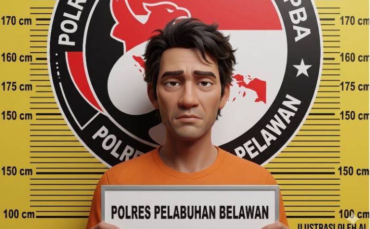  Sat Narkoba Polres Pelabuhan Belawan Tangkap Pengedar Sabu di Desa Manunggal