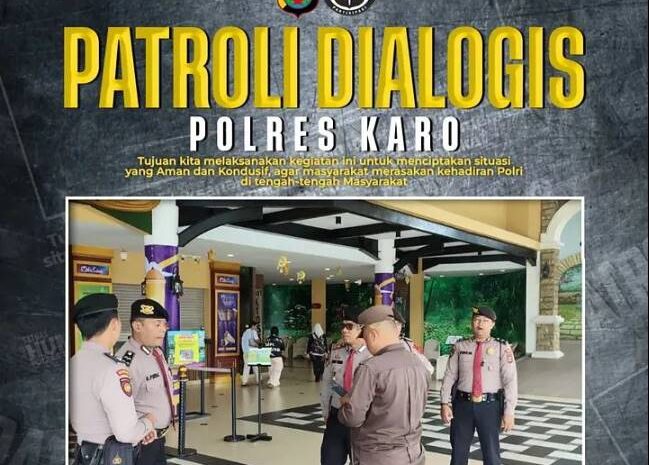  Jaga Kamtibmas, Polres Karo Rutin Gelar Patroli Malam