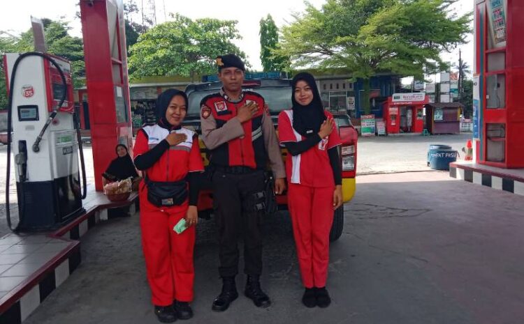  Cegah Macet di SPBU Petatal, Sat Samapta Polres Batu Bara Gelar Patroli Roda-4