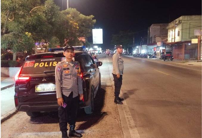  Cegah Tawuran dan 3C, Personel Air Putih Sisir Lokasi Rawan dan SPBU