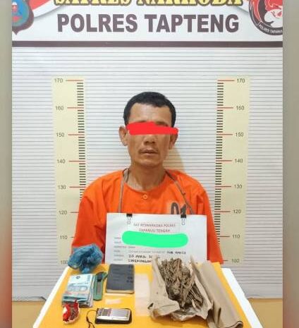  Polres Tapteng Ringkus ‘Kongo’, Pengedar Paket Lengkap Ganja dan Sabu di Lubuk Tukko