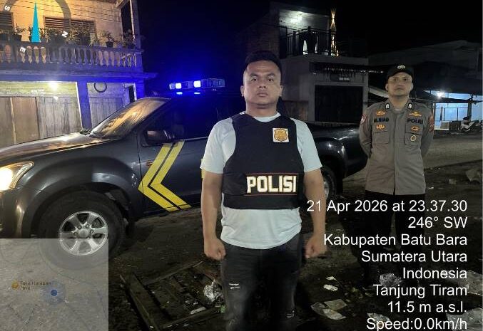  BRIPKA Kasno Pimpin Patroli Mobile, Ujung Bom Tanjung Tiram Diimbau Tolak Pungli