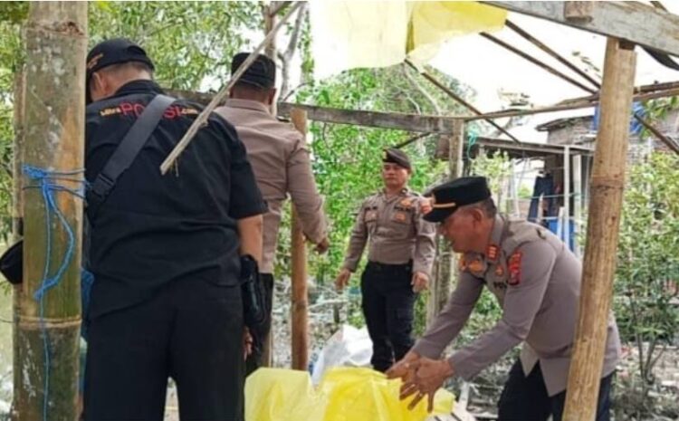  Gerebek Sarang Sabu di Tangkahan, Pelaku Kabur Terjun Ke Sungai