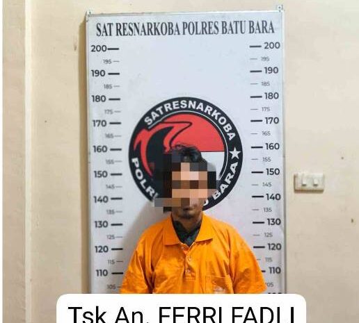  Satres Narkoba Batu Bara Gerebek 2 Lokasi, Amankan Feri Fadly dan 5 Paket Sabu