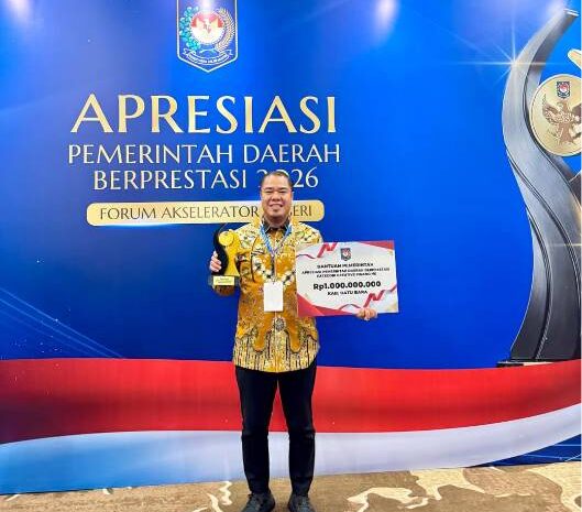  Optimalkan Pajak Hingga CSR, Wabup Syafrizal Terima Penghargaan di Palembang