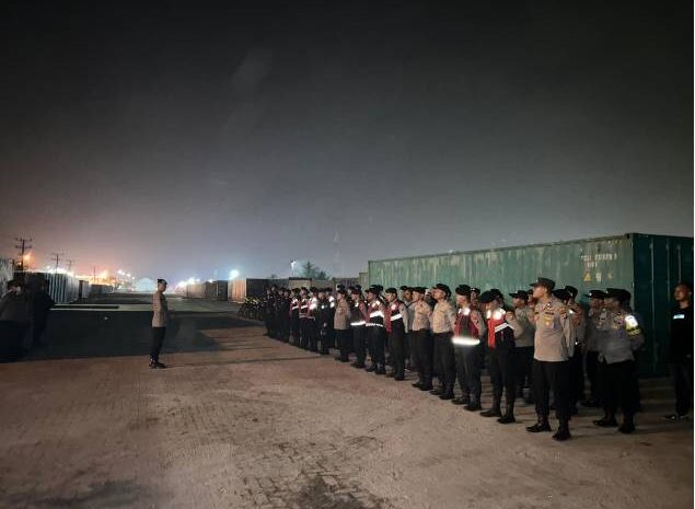 Patroli Skala Besar Brimob Polda Sumut Sasar Titik Rawan Belawan, Ciptakan Rasa Aman Masyarakat