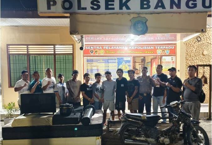  Jaringan Maling Serba Bisa Dibekuk Polsek Bangun, 7 Pelaku Diamankan