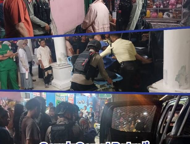  Gerak Cepat Patroli Brimob Polda Sumut, Evakuasi Korban Laka Lantas di Jalan William Iskandar