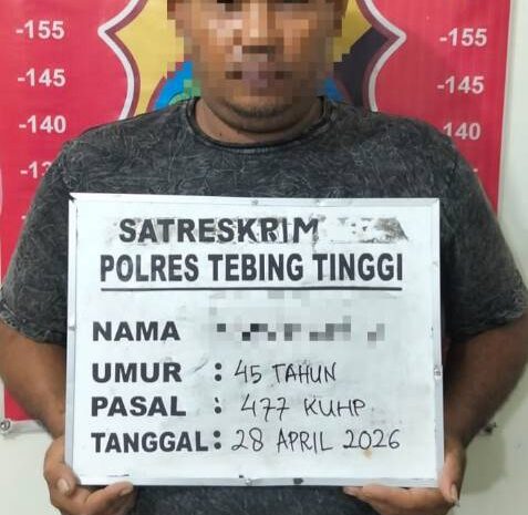  Tak Berkutik, Spesialis Curanmor Diamankan Sat Reskrim Polres Tebing Tinggi