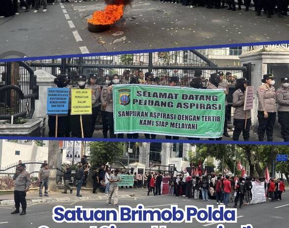  Satuan Brimob Polda Sumut Siaga Humanis di Kantor DPRD Medan, Pastikan May Day 2026 Berjalan Aman dan Kondusif