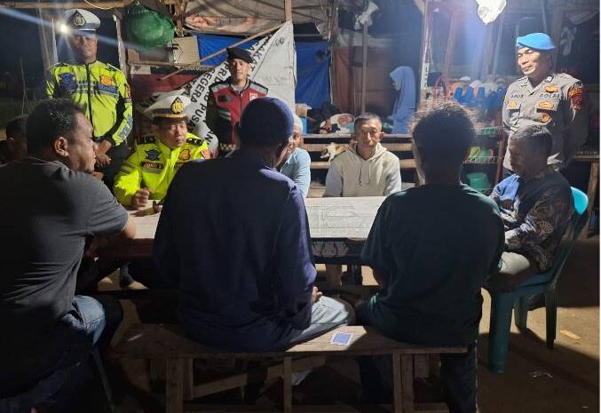  Polres Batu Bara Kerahkan Piket Satfung, Posko Pok Tani Simpang Gambus Jadi Sasaran Patroli