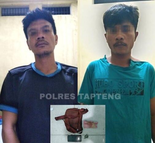  Polres Tapteng Ringkus Dua Pelaku Jambret di Desa Aek Horsik