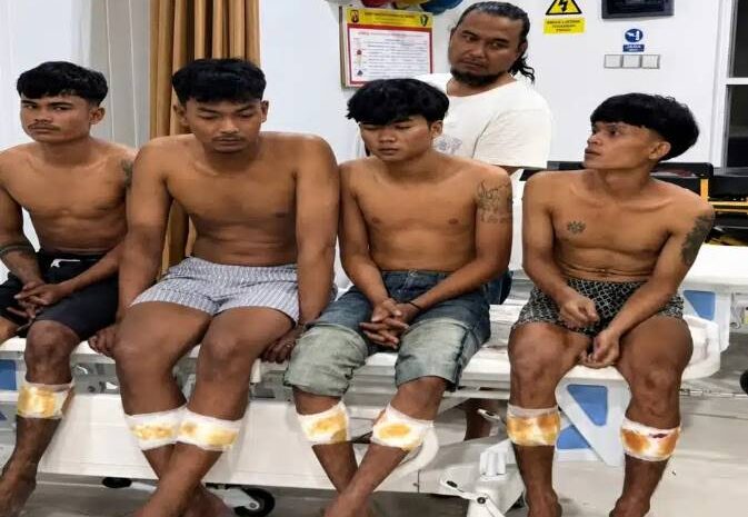  4 Begal Sadis di Jalan Cemara–Brayan Ditembak