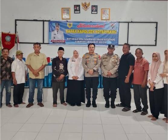  Kapolsek Kotapinang Sambangi Desa-Desa, Rangkul Warga Lawan Pencurian Sawit, Narkoba dan Kekerasan Seksual Anak