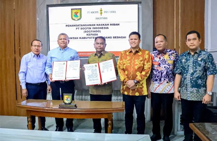  PT Socfindo Hibahkan Tanah ke Pemkab Sergai, Dukung Pembangunan Fasilitas Umum