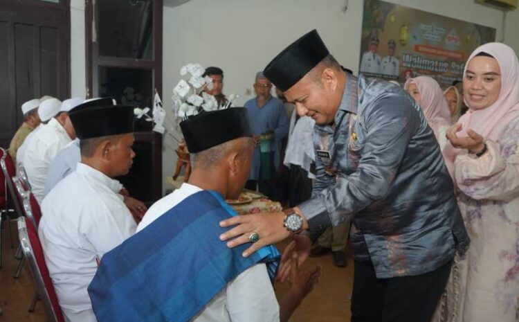  Hadiri Walimatul Safar dan Tepung Tawar Haji, Wabup Asahan Ingatkan Calon Jamaah Saling Bantu