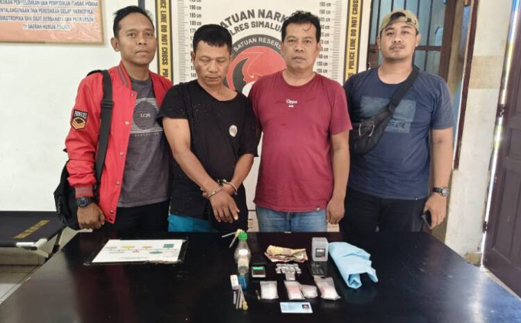  Polsek Dolok Batu Nanggar Bekuk Residivis Narkoba di Ladang Ubi