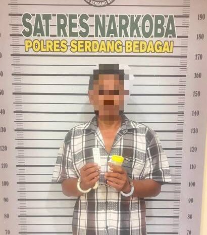  Satres Narkoba Polres Sergai Ringkus Pengedar Narkotika di Pasar Bengkel