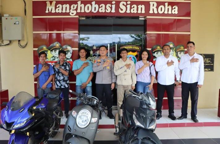  Polres Tapteng Kembalikan 3 Unit Sepeda Motor Hasil Ungkap Kasus Curanmor Ke Pemiliknya
