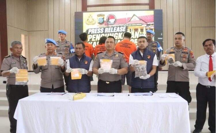  Polres Simalungun Ungkap 11 Kasus, Sita 252 Gram Sabu dan 286 Gram Ganja Dalam Sepekan