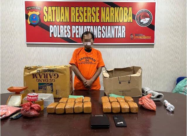  Polres Pematangsiantar Ungkap Peredaran Ganja 7 Kg, Satu Tersangka Ditangkap