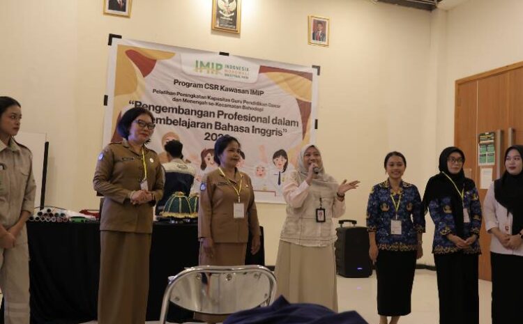 IMIP Latih 150 Guru Se-Bahodopi Untuk Penguatan Kapasitas Bahasa Inggris