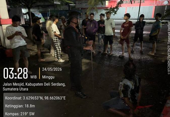  Patroli Blackout, Brimob Sumut Gagalkan Aksi Pencurian Kabel Tembaga di Helvetia