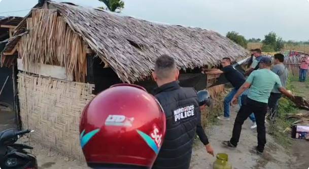  BNNK Binjai Bersama Aparat Gabungan Gerebek Lokasi Dugaan Sarang Narkoba dan Perjudian