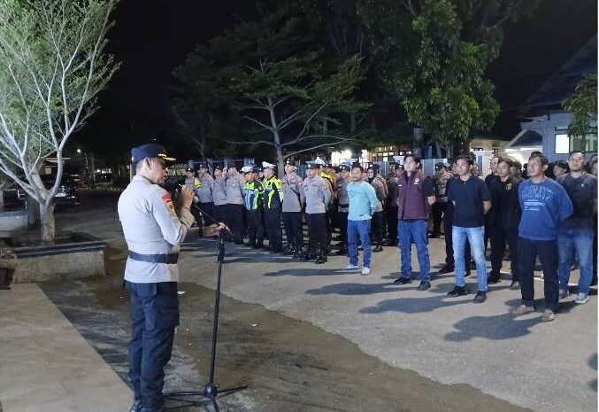  Apel Pengamanan Malam Takbiran Idul Adha 1447 H, Wakapolres Morowali Tekankan Profesionalitas Personel