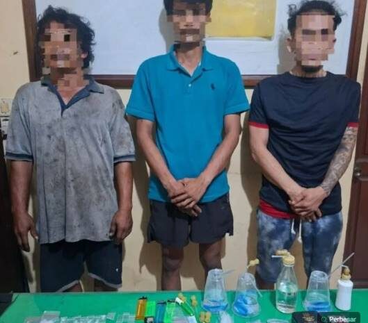  Polsek Tanjung Morawa Tangkap 3 Pengedar Sabu