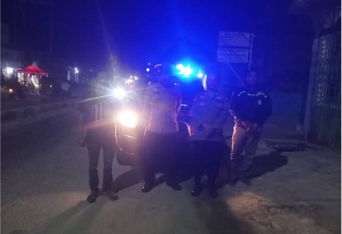  Patroli Malam Polsek Talawi, Antisipasi 3C dan Jaga Kamtibmas di Tiga Titik Rawan