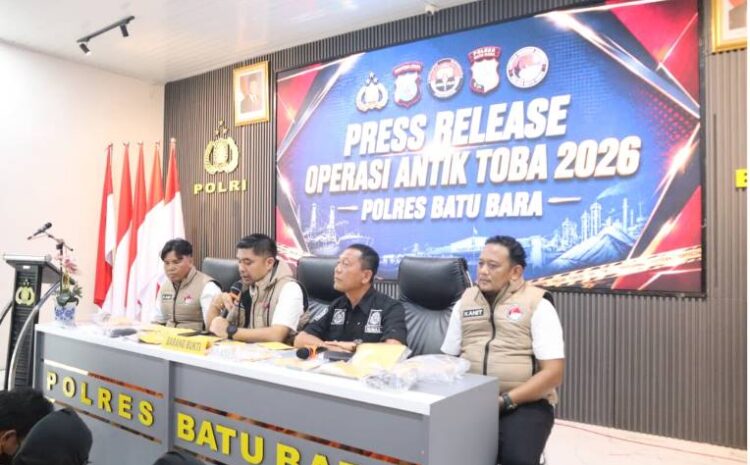  Polres Batu Bara Ungkap 29 Kasus Narkotika Hasil Operasi Antik Toba 2026