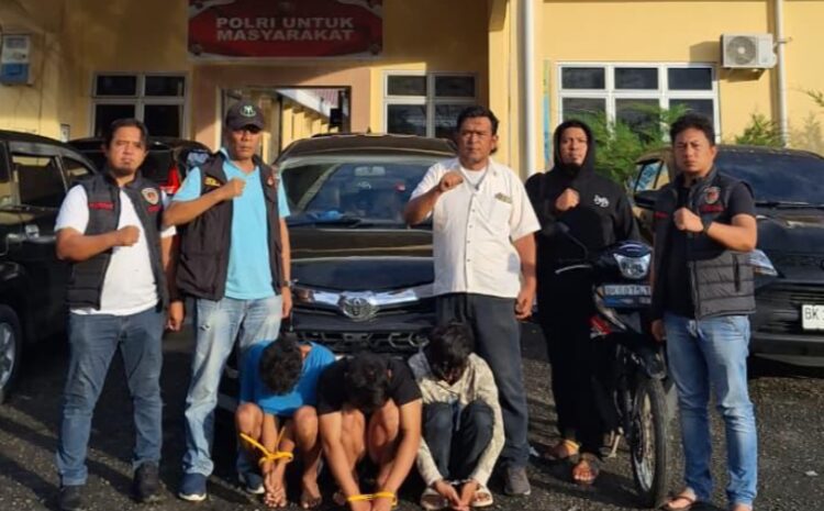  Polres Simalungun Bekuk Tiga Pelaku Curanmor Beserta Mobil Avanza Yang Digunakan Kabur
