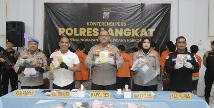  Polres Langkat Ungkap 33 Kasus Narkotika di Ops Antik Toba 2026