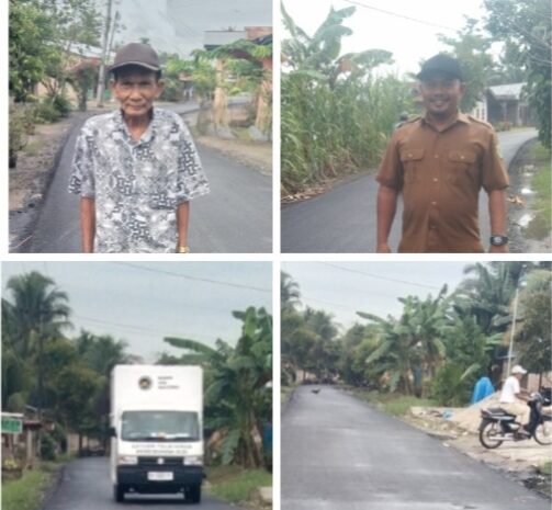  Jalan Kabupaten di Sei Mulio Rampung Dihotmix, Warga Sampaikan Terima Kasih Kepada Pemkab Sergai