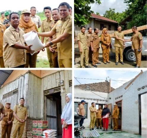  Wabup Sergai Salurkan Bantuan Korban Puting Beliung di Perbaungan, 20 Rumah Rusak