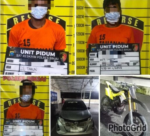  Polres Binjai Tegaskan Komitmen Berantas Kejahatan Jalanan, Tiga Pelaku Begal Modus Baru Berhasil Diringkus Tim Cobra