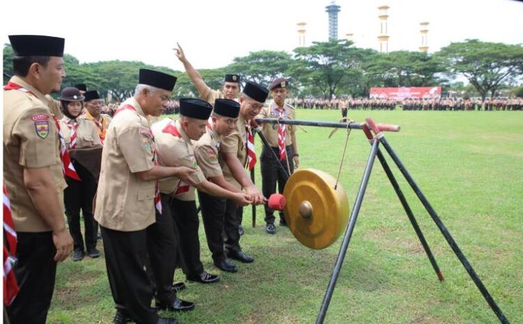  Bupati Asahan Buka Jambore Kwarcab Pramuka Asahan