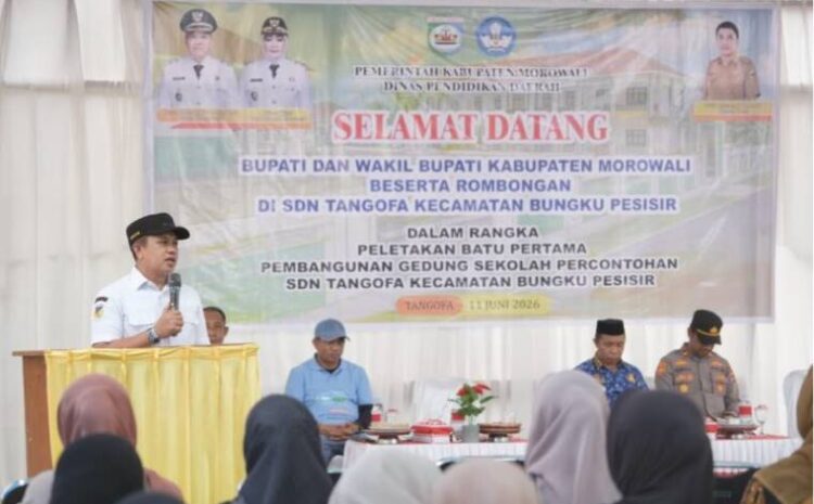  Peningkatan Kualitas Pendidikan , Bupati Morowali Dorong Melalui Sekolah Percontohan SDN Tangofa