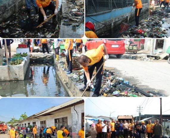  Polres Pelabuhan Belawan Gelar Gerakan Indonesia Asri di Kelurahan Bagan Deli